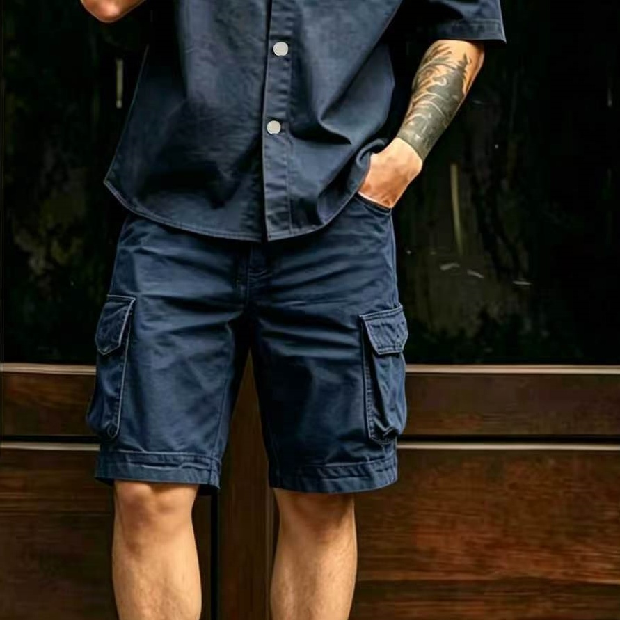 2026 New Cargo Knee Shorts Men - Running Gear For Men ulasan dan harga