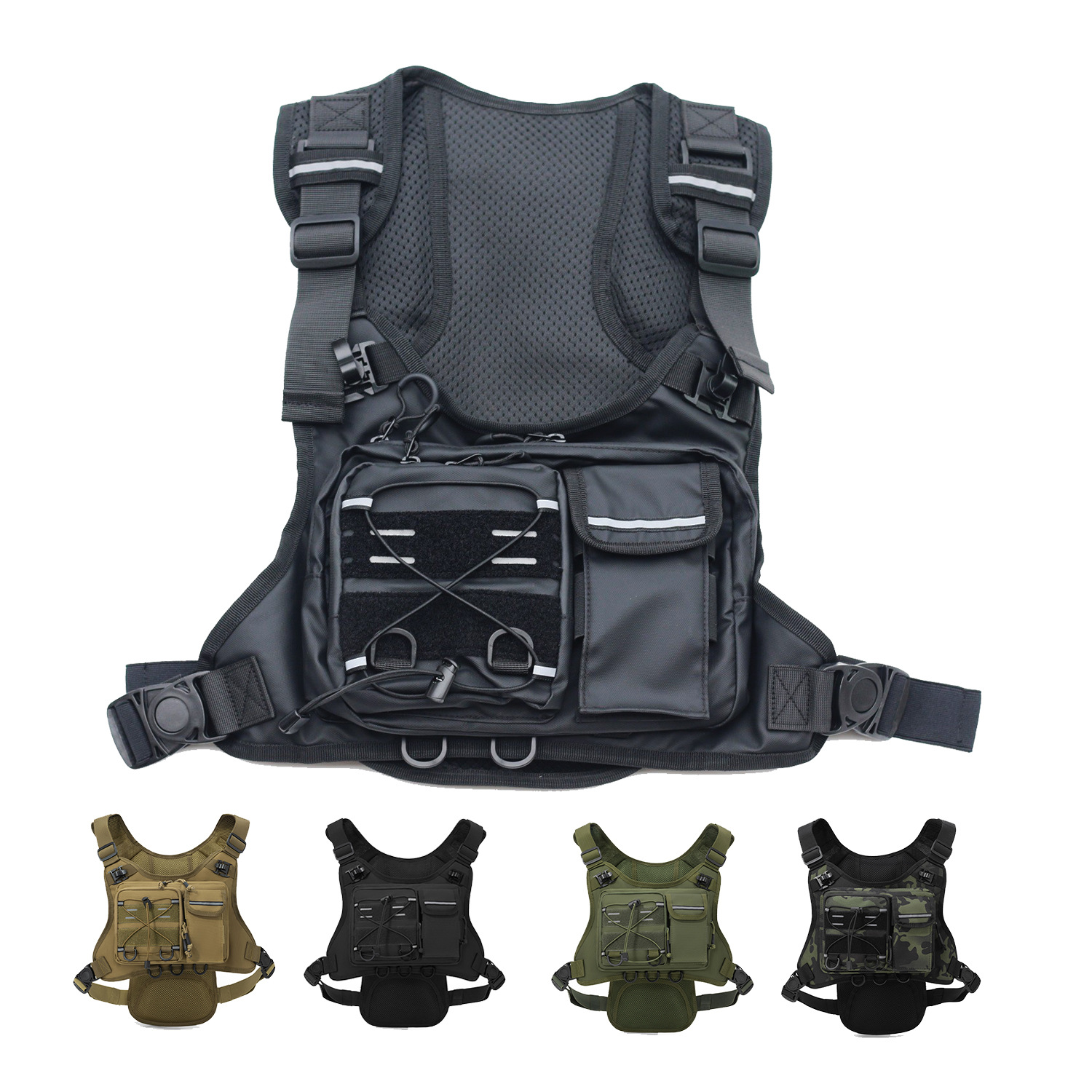 Tactical Vest Chest Bag Lightw - Running Gear Bag For Men ulasan dan harga