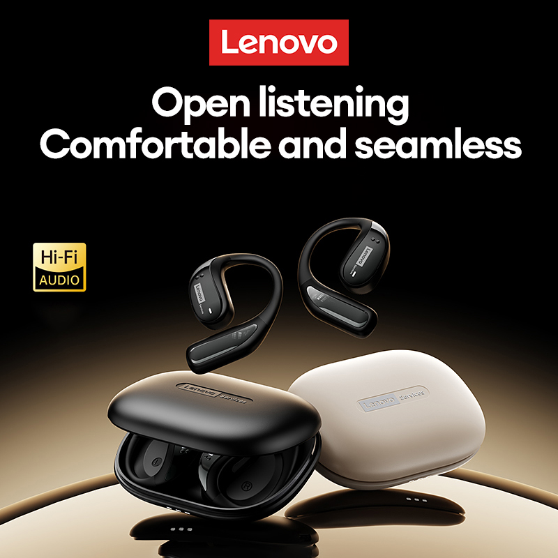 Lenovo LE505 OWS Wireless Earp - Earphone Sport Hook ulasan dan harga