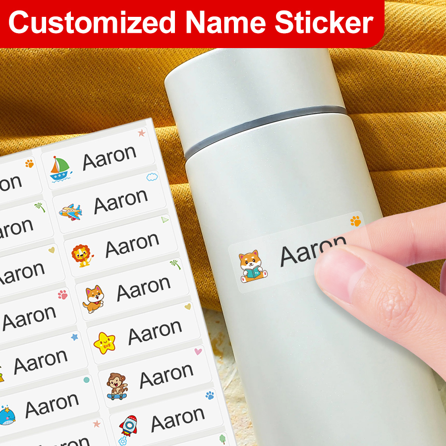 Custom Waterproof Name Sticker - Blister Plaster Sport ulasan dan harga