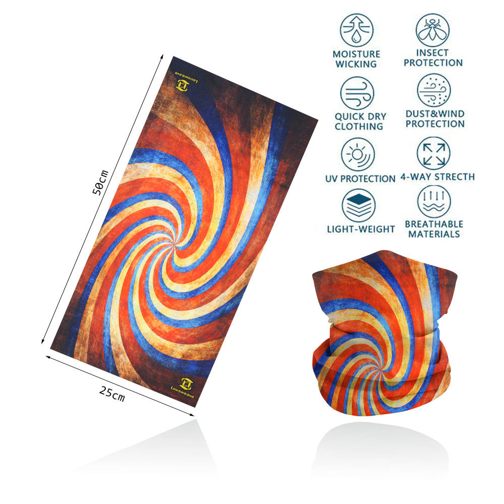 Sprial Stripes Neck Gaiter Geo - Running Gear Youtube ulasan dan harga