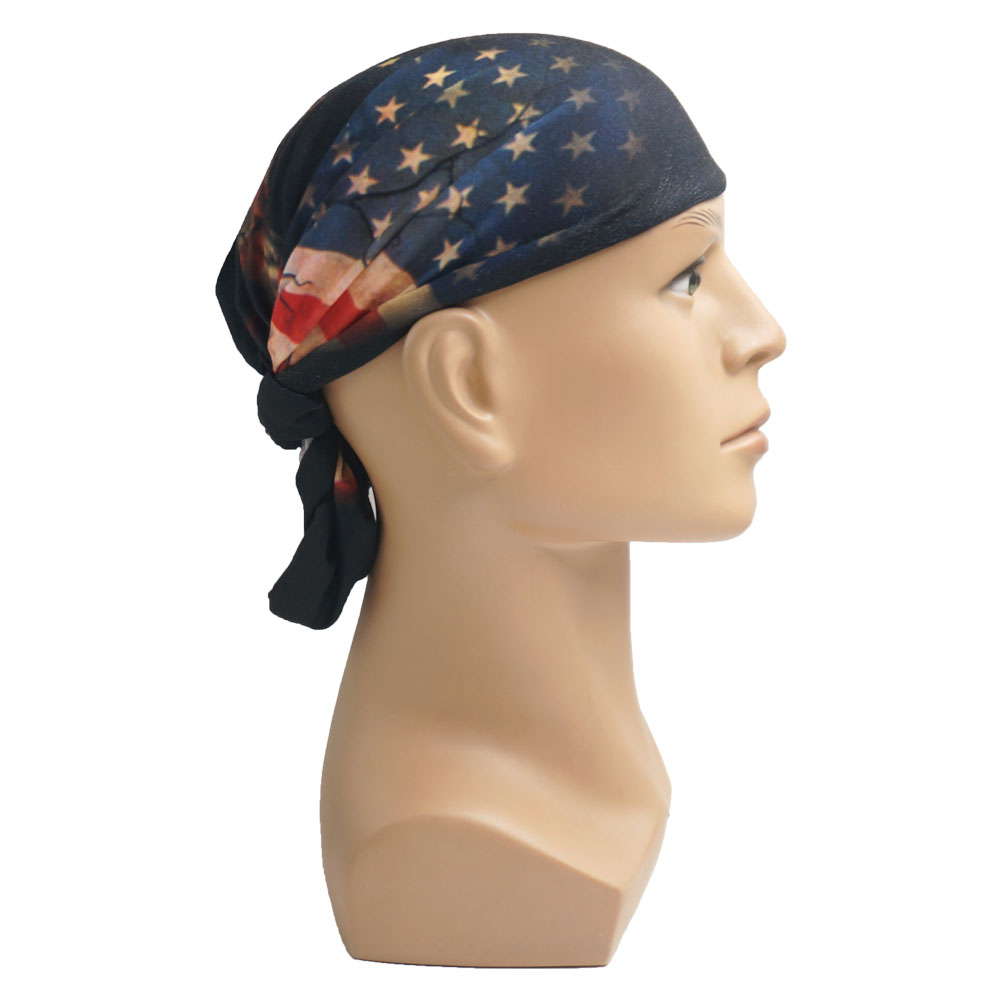 USA Flag Skull Bandana Breatha - Running Gear Youtube ulasan dan harga