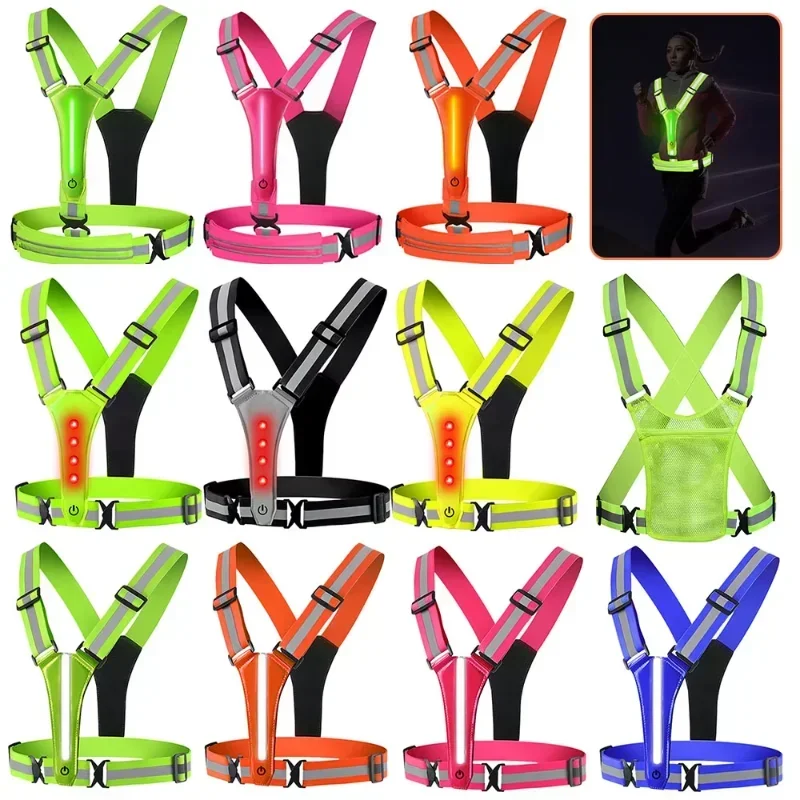 LED Reflective Vest Running Ge - Running Gear Night ulasan dan harga