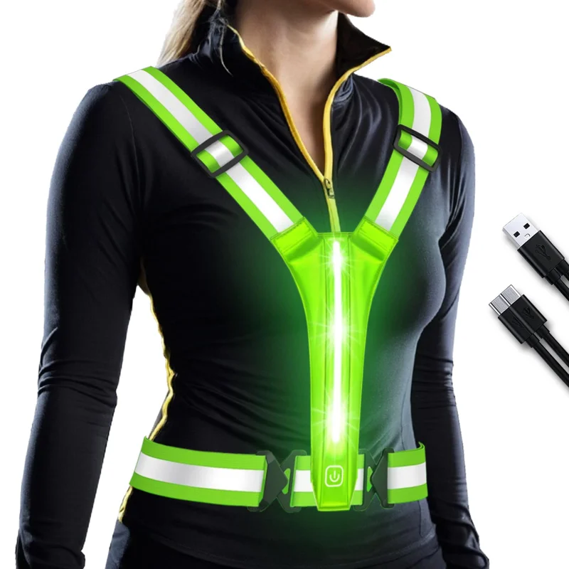 LED Reflective Vest Running Ge - Running Gear Night ulasan dan harga
