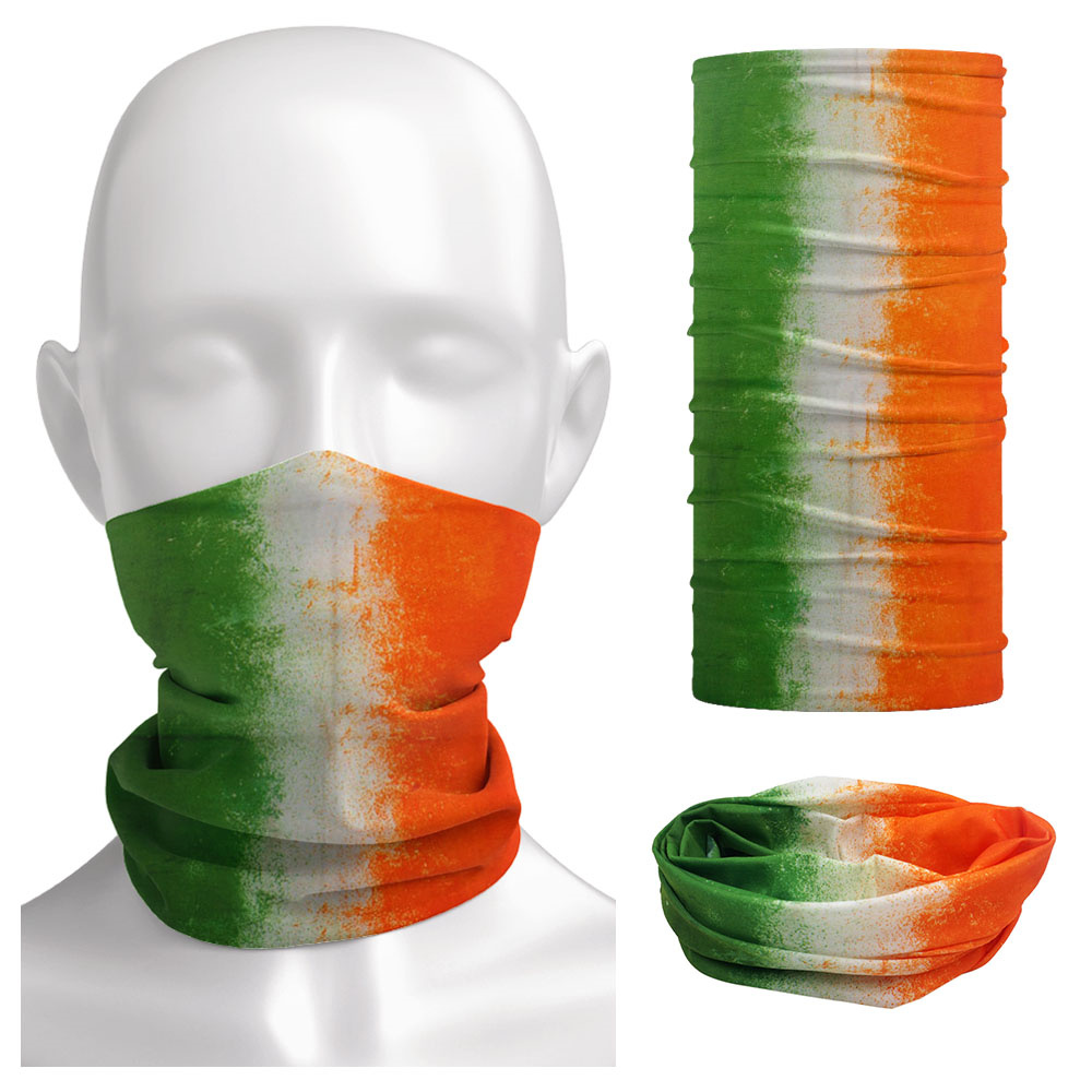 Ireland Flag Printed Face Mask - Running Gear Youtube ulasan dan harga