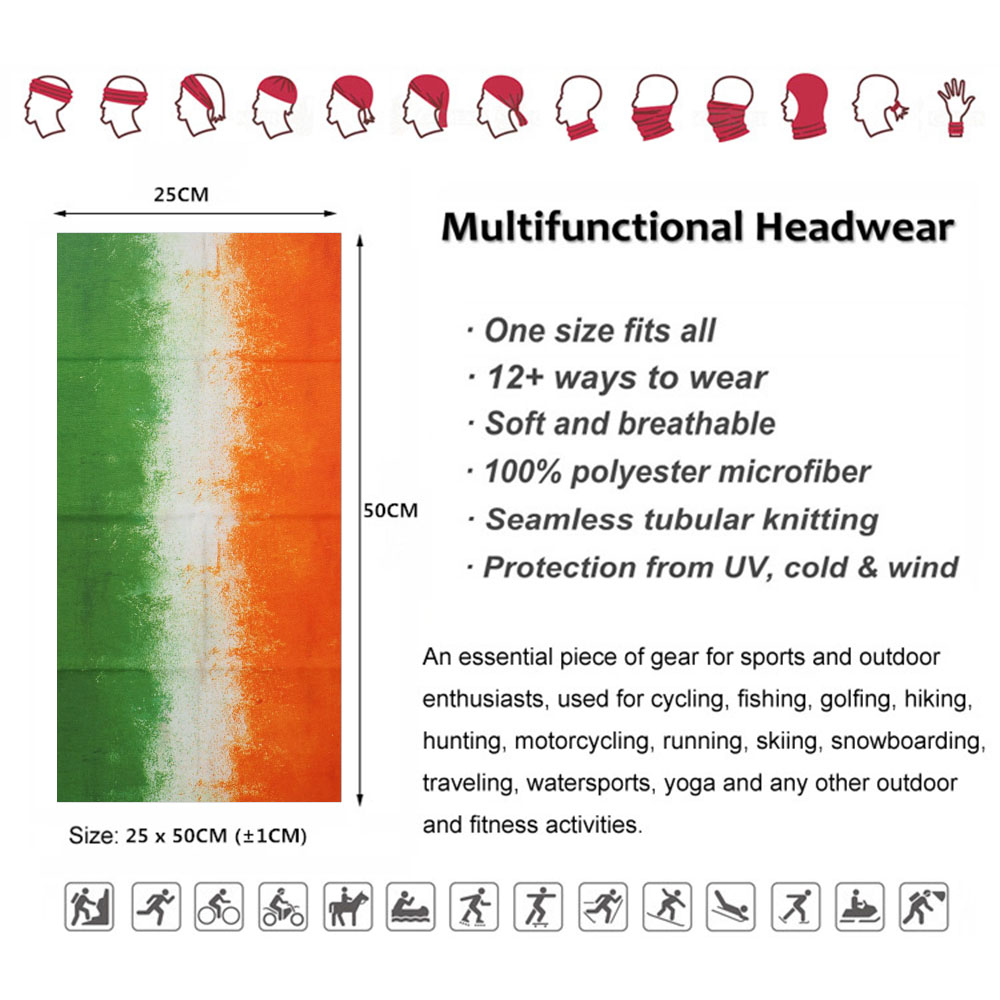 Ireland Flag Printed Face Mask - Running Gear Youtube ulasan dan harga