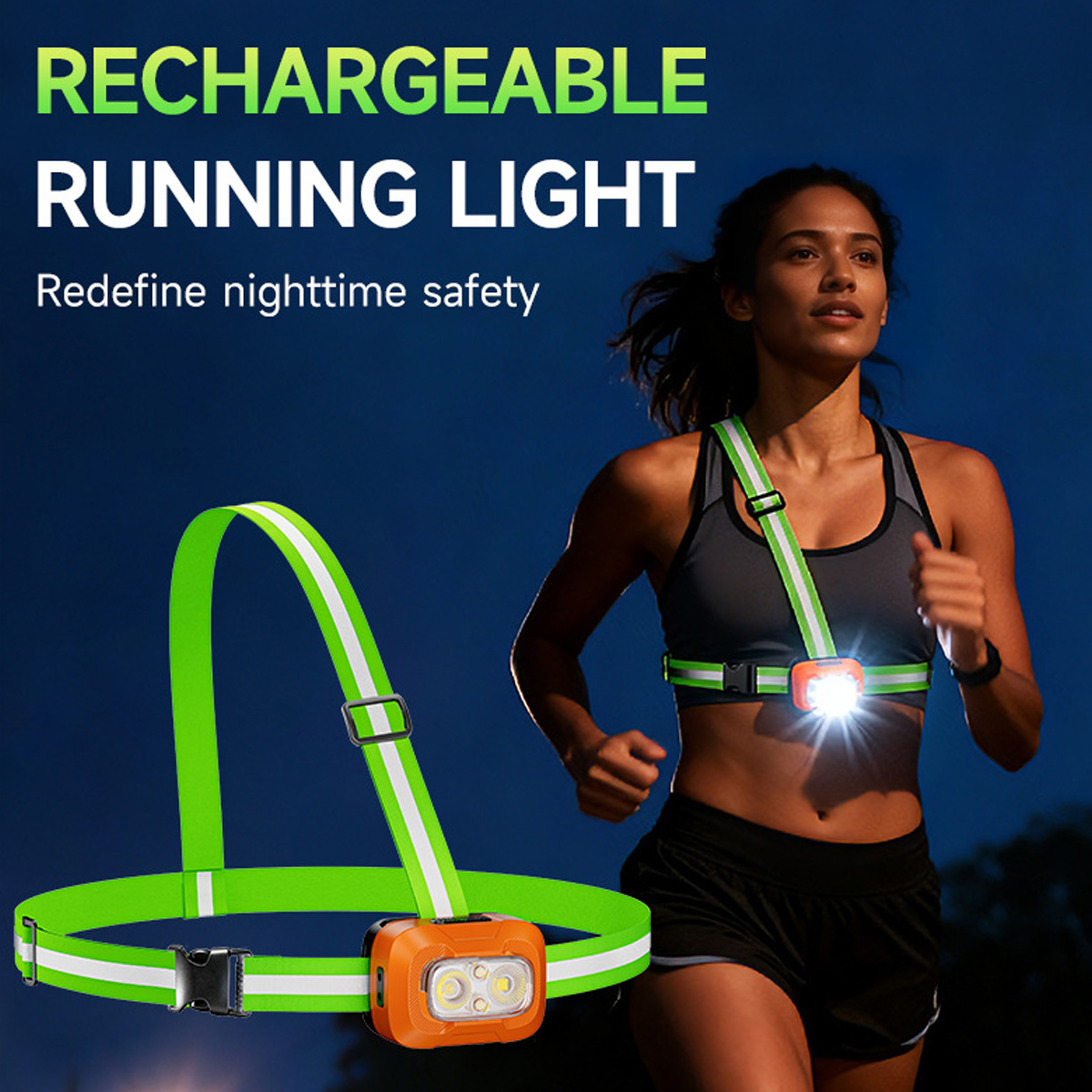 Running Light USB Rechargeable - Running Gear Night ulasan dan harga