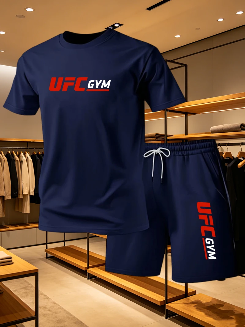 Men's Fashion T-shirt Shorts U - Running Gear For Men ulasan dan harga