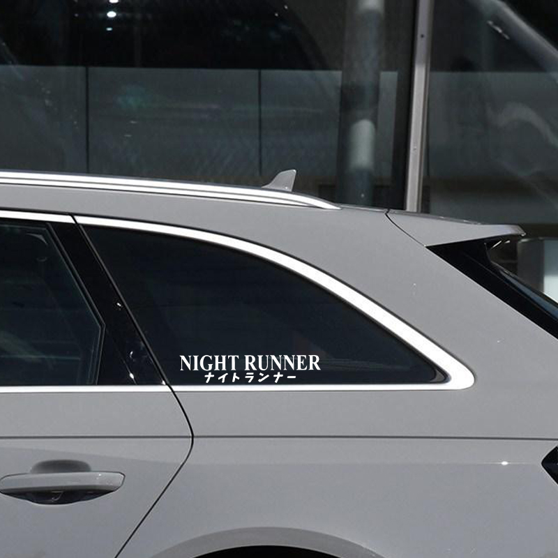 G004 20x4CM Car Sticker NIGHT  - Runners Gear ulasan dan harga