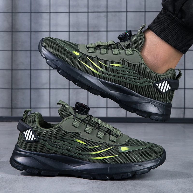 Breathable Mesh Men Shoes Tren - Running Gear For Men ulasan dan harga