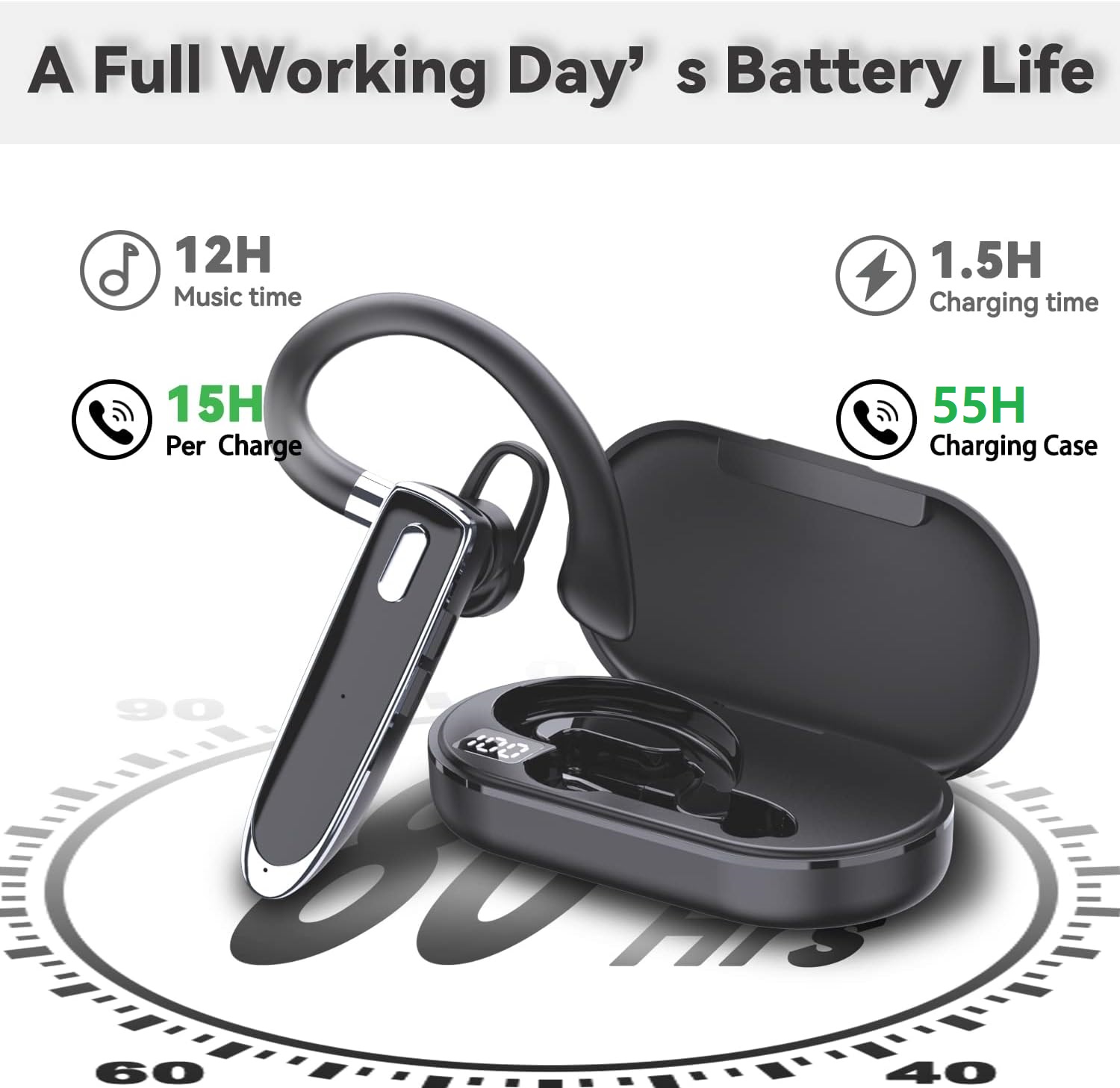 NEW Bluetooth V6.1 Drive Earph - Earphone Sport Hook ulasan dan harga