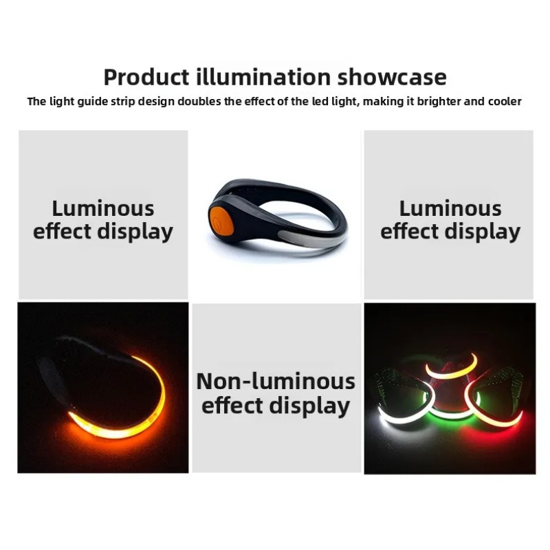New Luminous Shoe Clip Light L - Running Gear Night ulasan dan harga