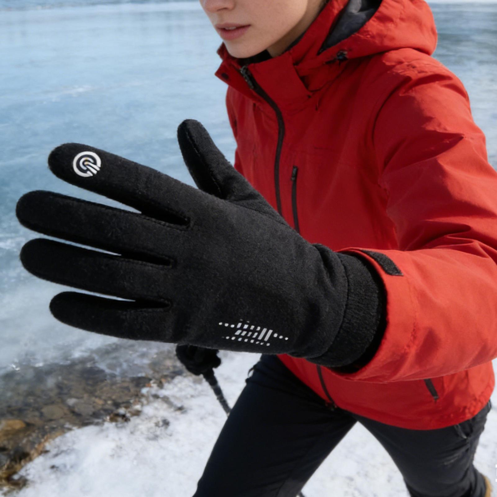 Winter Cycling Gloves Full Fin - Running Gear In Snow ulasan dan harga