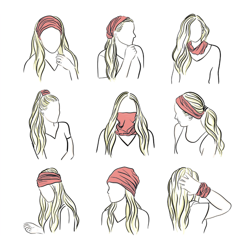 Pink Bandana Face Mask Hiking  - Running Gear Youtube ulasan dan harga