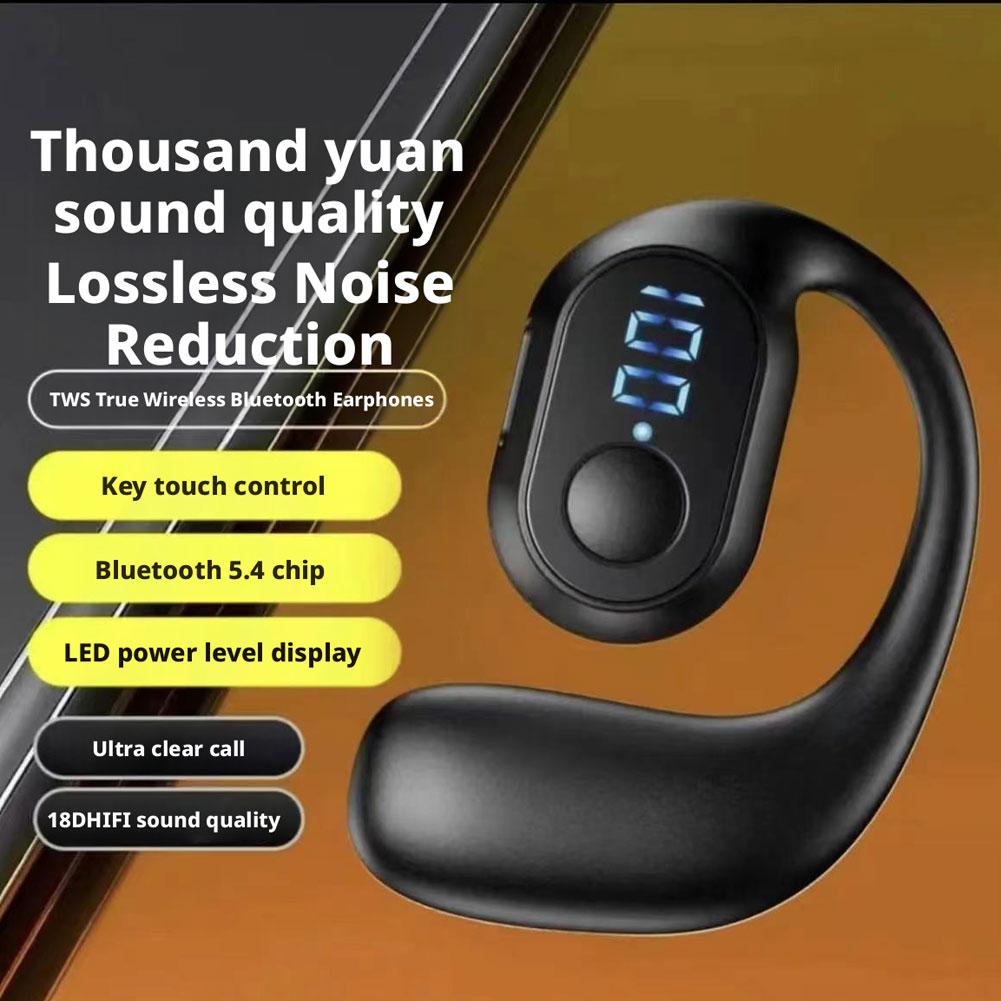 LED Display Wireless Bluetooth - Earphone Sport Hook ulasan dan harga