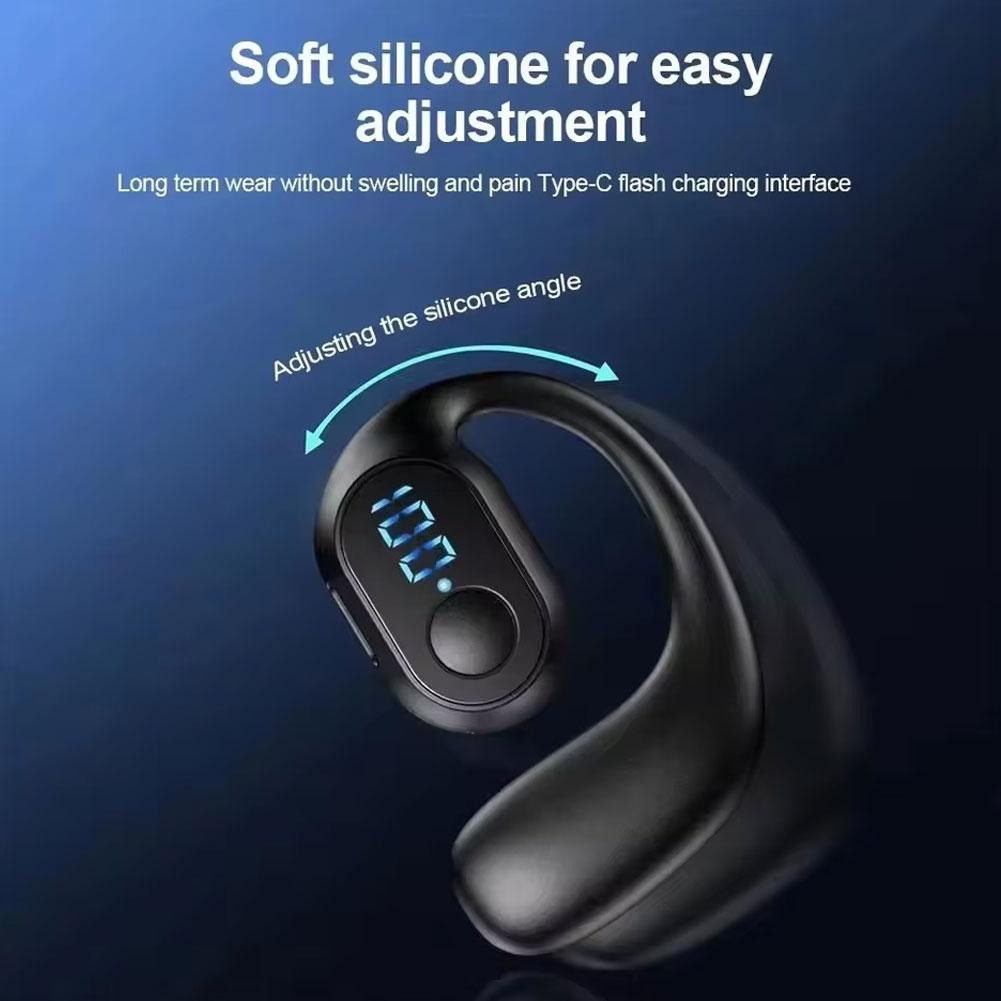 LED Display Wireless Bluetooth - Earphone Sport Hook ulasan dan harga