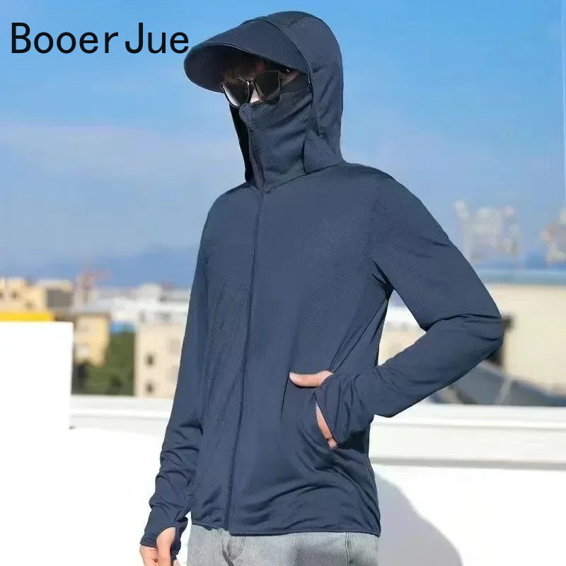 UPF50+ Men's Sun Protection Th - Running Gear For Men ulasan dan harga
