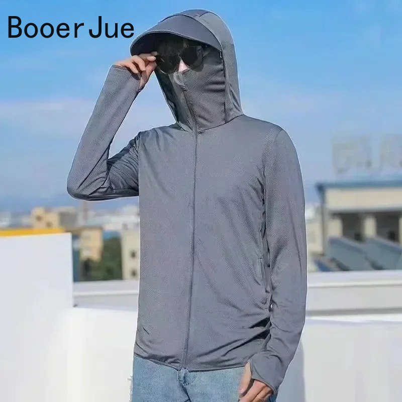 UPF50+ Men's Sun Protection Th - Running Gear For Men ulasan dan harga