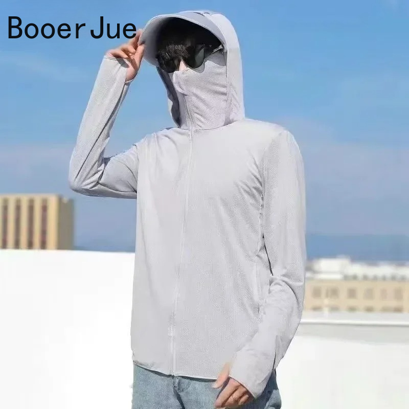 UPF50+ Men's Sun Protection Th - Running Gear For Men ulasan dan harga