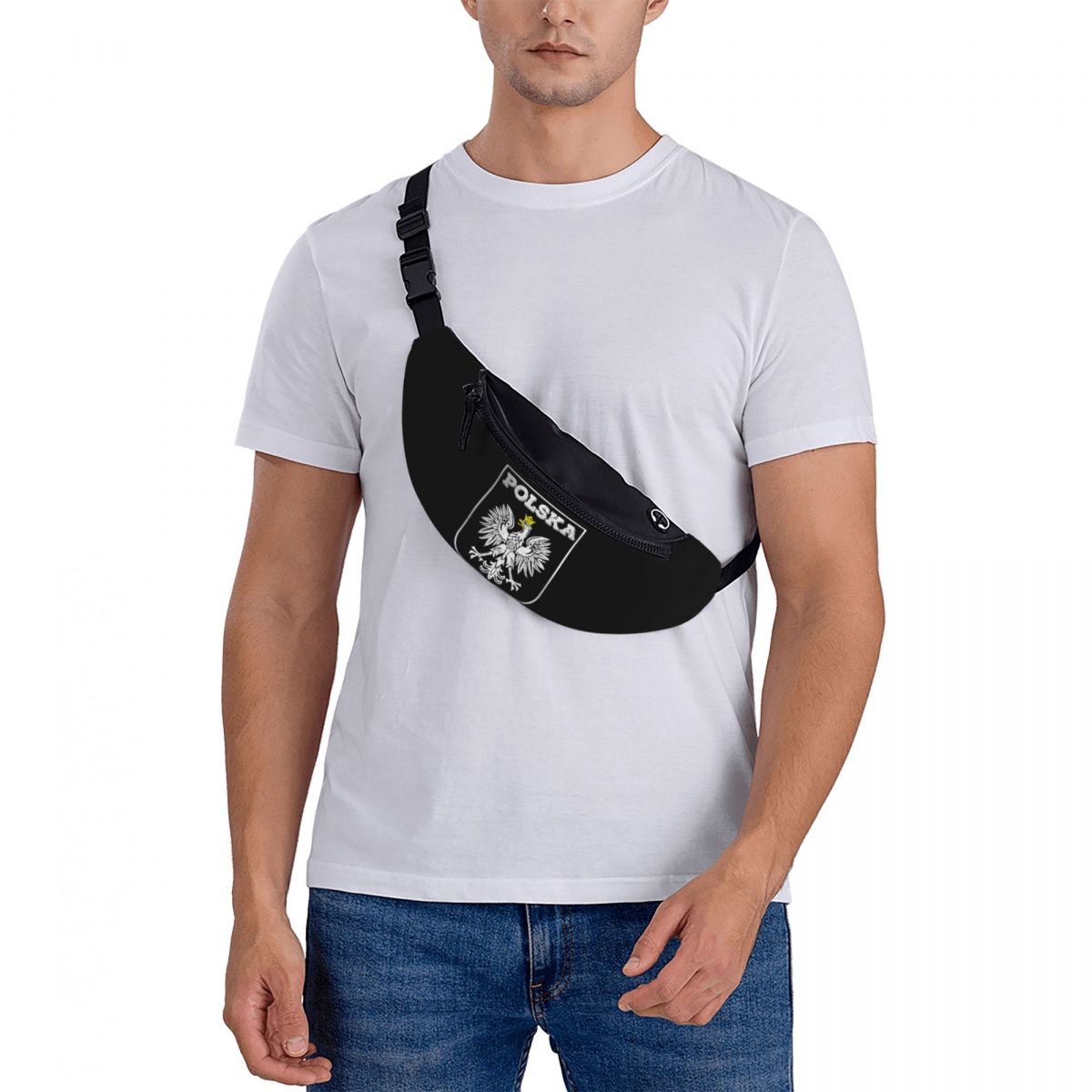Crossbody Waist Bag Polska Log - Running Gear Bag For Men ulasan dan harga