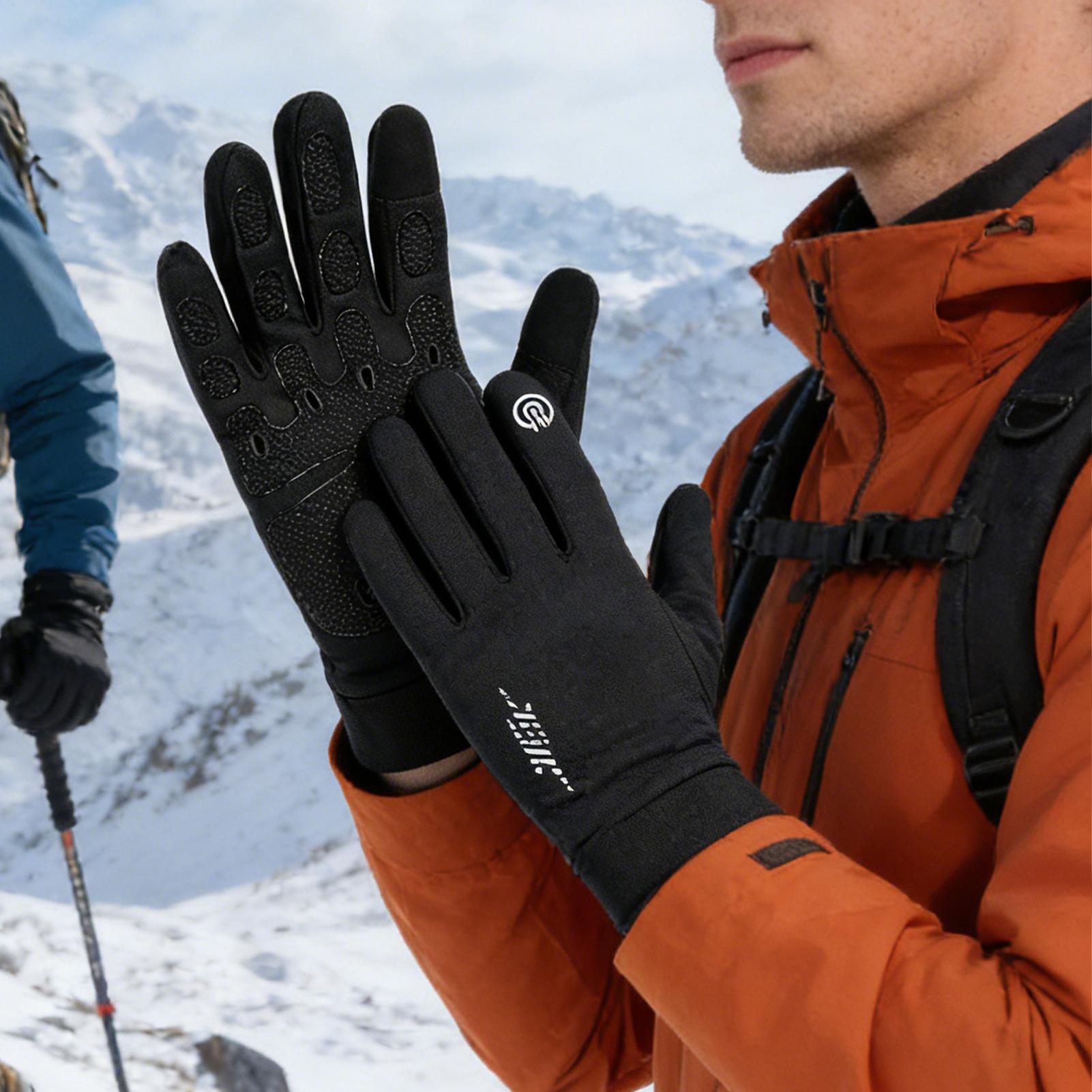 Warm Biking Gloves Full Finger - Running Gear In Snow ulasan dan harga