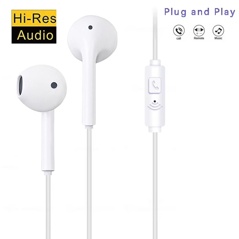 3.5mm Wired Headset With Mic F - Running Gear Headphones ulasan dan harga