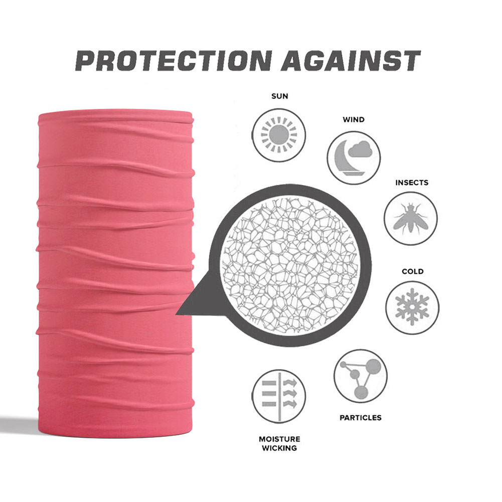 Pink Seamless Outdoor Bandana  - Running Gear Youtube ulasan dan harga
