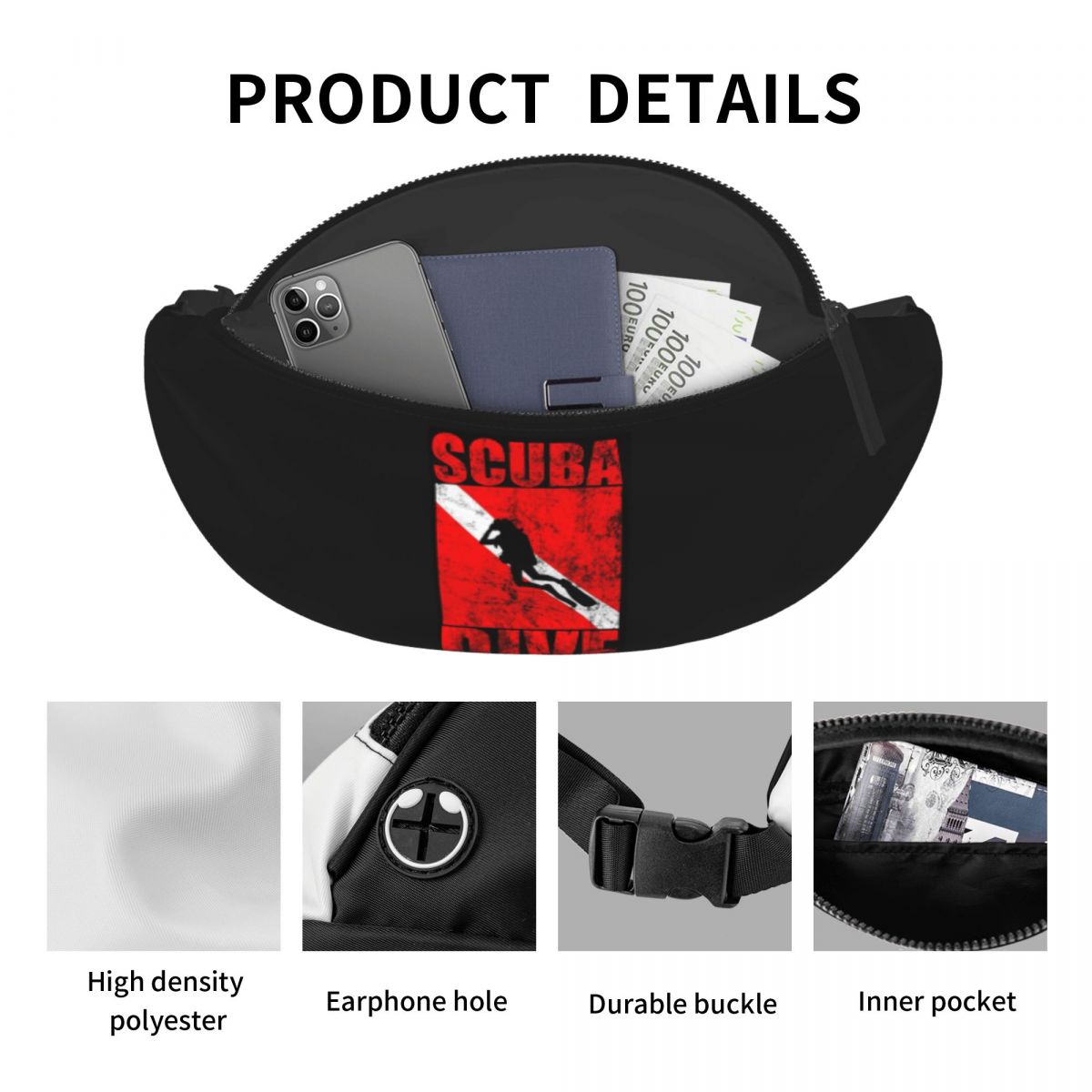 Scuba Dive Diver Down Flag Div - Running Gear Bag For Men ulasan dan harga