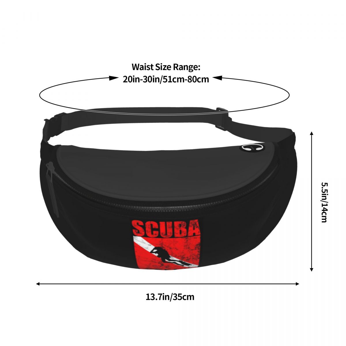 Scuba Dive Diver Down Flag Div - Running Gear Bag For Men ulasan dan harga