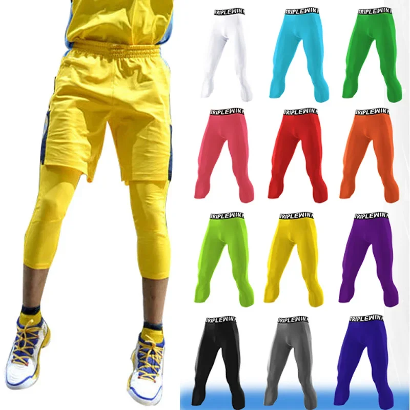 Men GYM Capri Running Tights P - Running Gear For Men ulasan dan harga