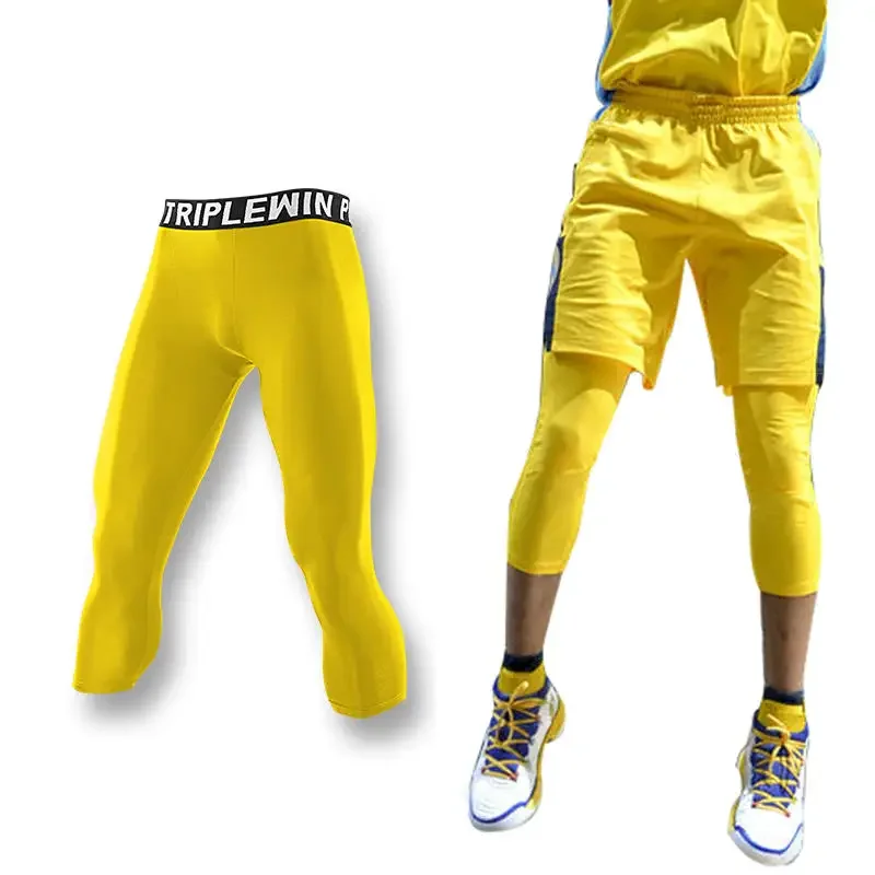 Men GYM Capri Running Tights P - Running Gear For Men ulasan dan harga