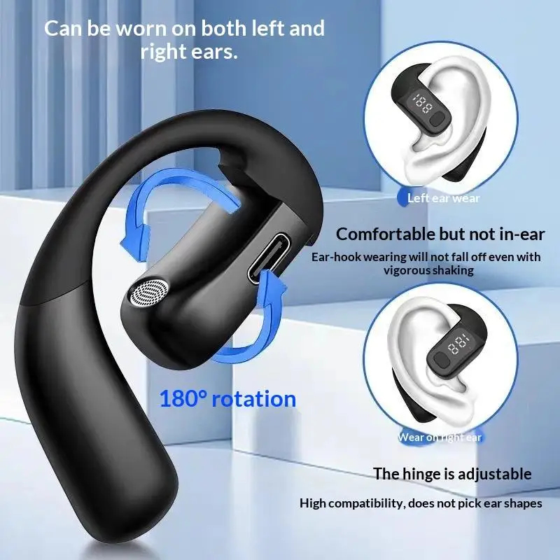 Bluetooth 5.4 180° Rotation Ad - Earphone Sport Hook ulasan dan harga