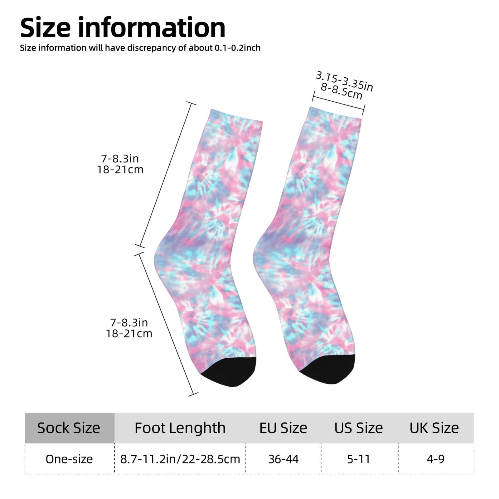 Tie Dye Print Crew Socks For W - Running Gear Youtube ulasan dan harga