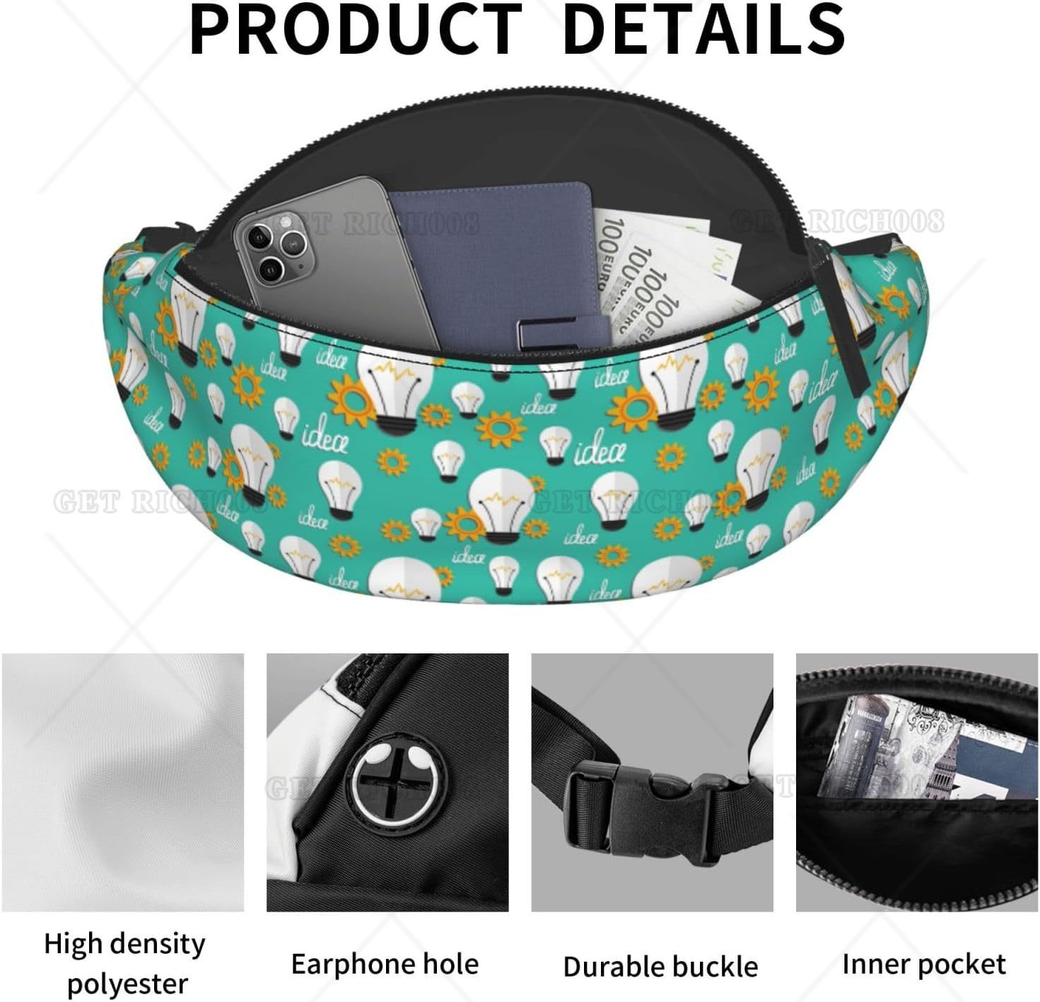 Crossbody Fanny Packs for Wome - Running Gear Bag For Men ulasan dan harga
