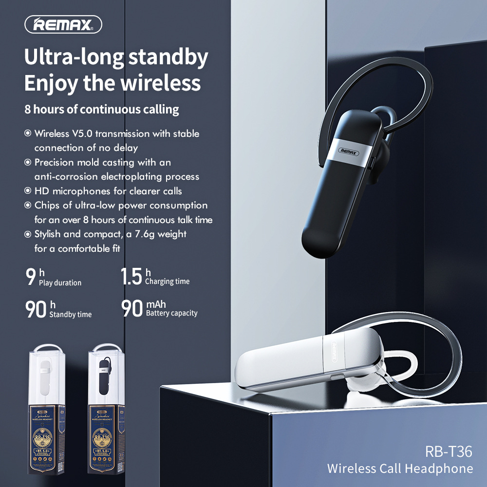 Remax RB-T36 TWS 5.0 True Wire - Earphone Sport Hook ulasan dan harga