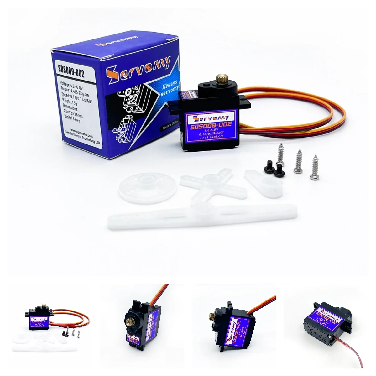 4pcs Servomy SDS009-02 9g Serv - Running Gear In A Car ulasan dan harga