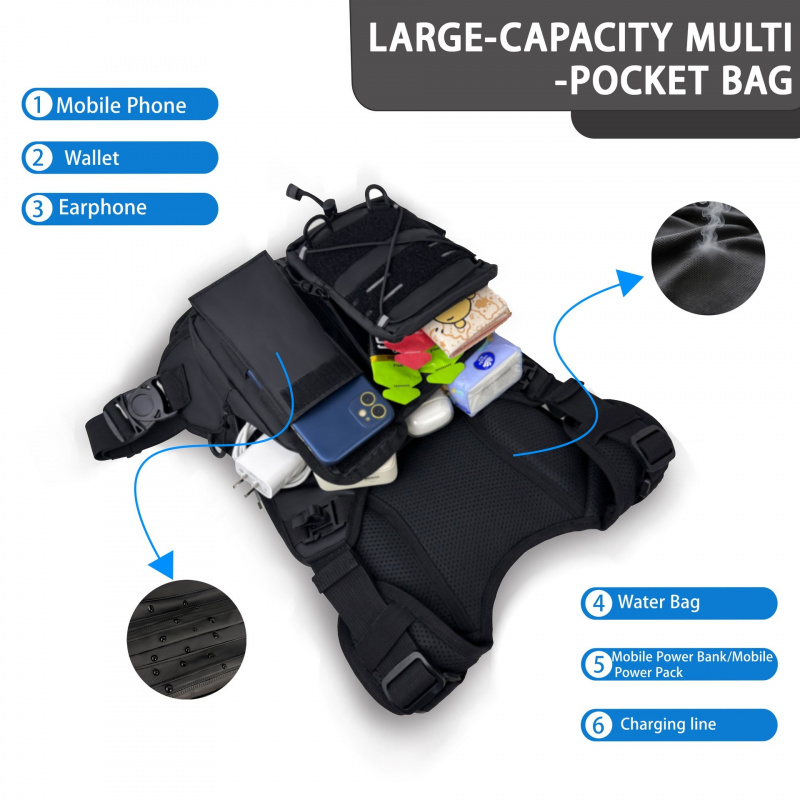 2026 New Tactical Vest Chest B - Running Gear Bag For Men ulasan dan harga