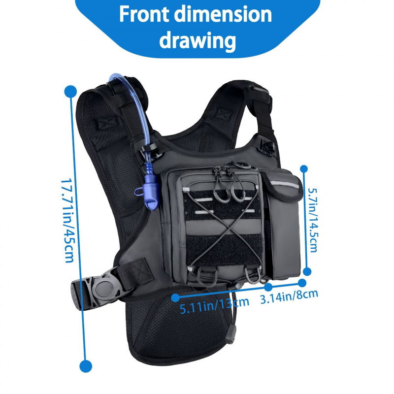 2026 New Tactical Vest Chest B - Running Gear Bag For Men ulasan dan harga