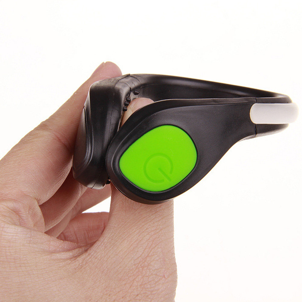 1Pcs LED Flash Shoe Clip Green - Running Gear Night ulasan dan harga