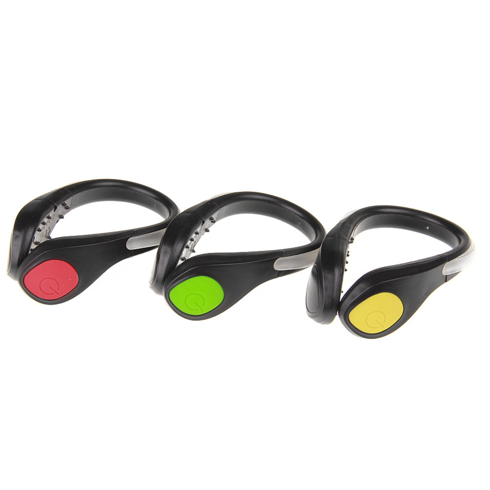 1Pcs LED Flash Shoe Clip Green - Running Gear Night ulasan dan harga