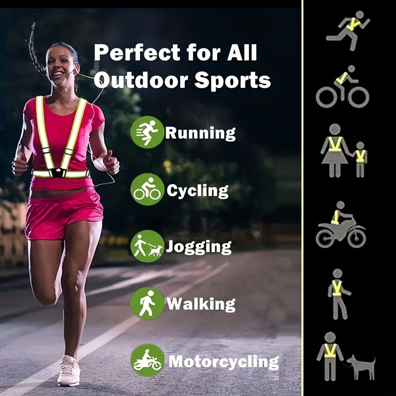 High Visibility Reflective Saf - Running Gear Night ulasan dan harga